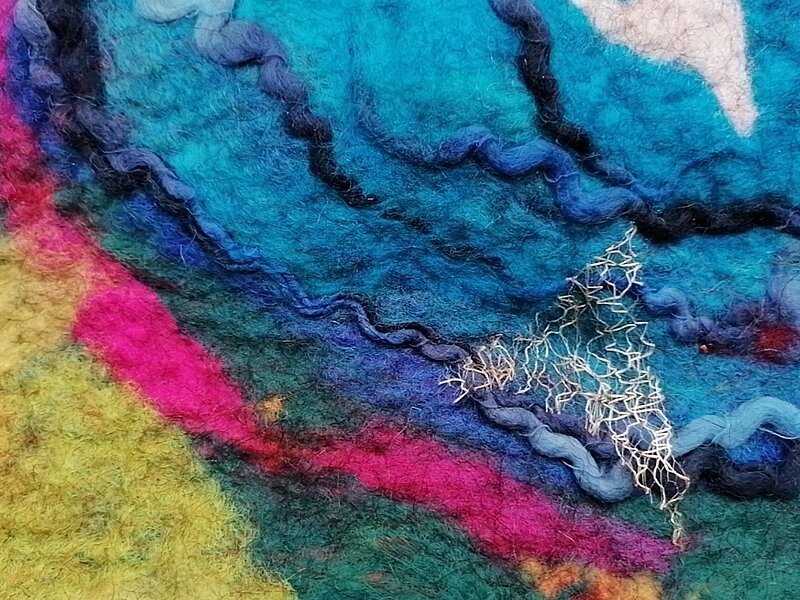 gefilzter Teppich