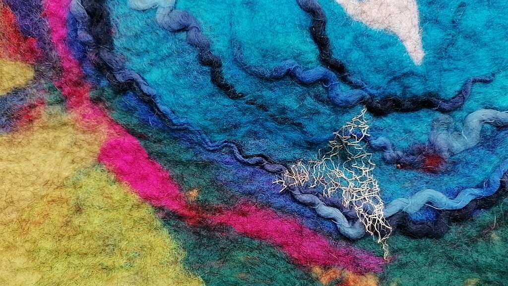 gefilzter Teppich