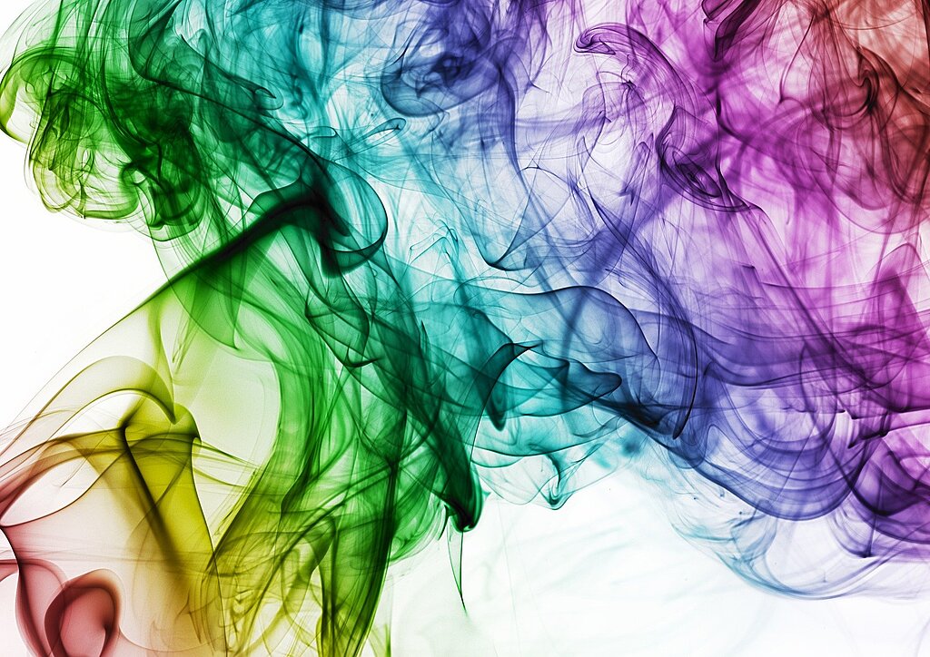 bright diverse colours